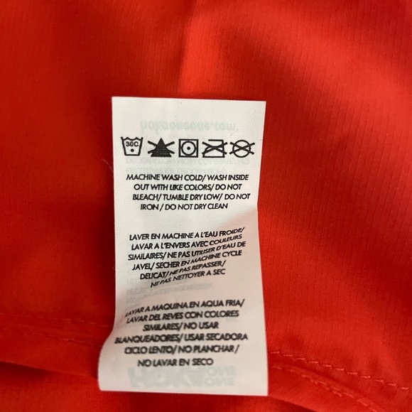 Hoka Men’s 1/2 Zip Wind Shell Jacket Large Orange Black Reflective Running NWT - Picture 12 of 13